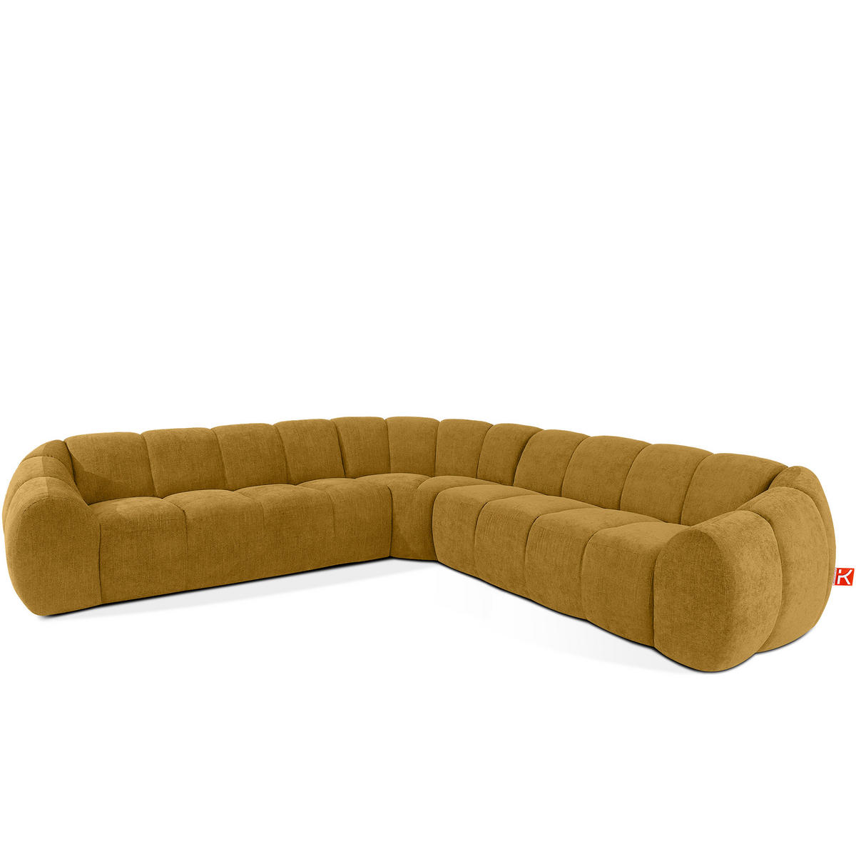 ECKSOFA RECHTS/LINKS FLAVA, Honigfarben - Honig, Holz/Holzwerkstoff (310/310cm) - KONSIMO®