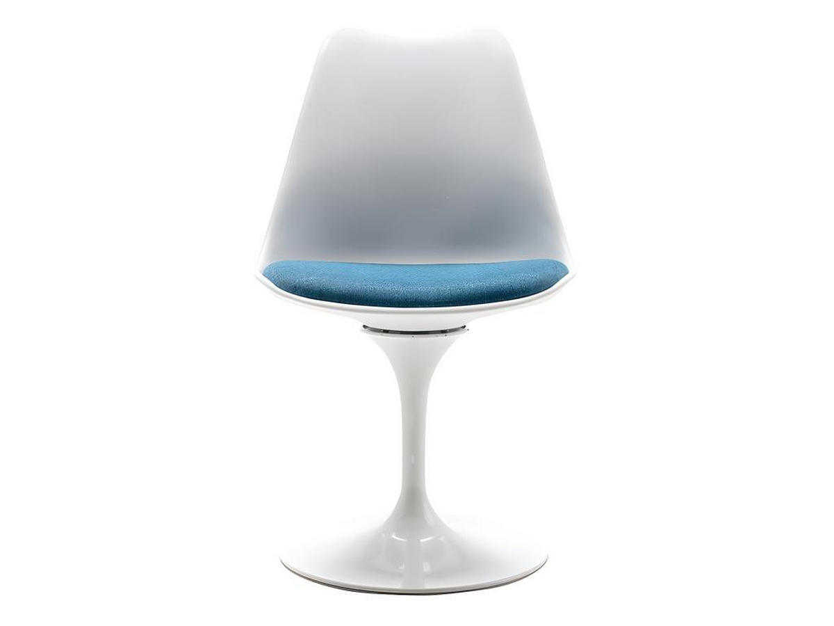 STUHL 2er-Set - Polypropylen & Metall - Blau & Weiß - XAFY - Blau, Kunststoff (56.5/82/49cm) - Vente-Unique