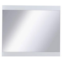 WANDSPIEGEL Siena weiß 77 / 3 / 68cm - Weiß, Holzwerkstoff (77/82/3cm) - Feldmann-Wohnen