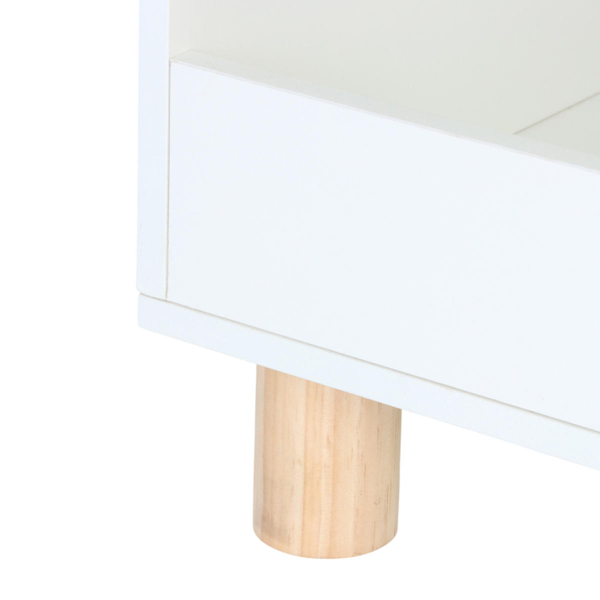 KINDERREGAL - Weiß, Holz/Holzwerkstoff (72/52/38cm) - Relaxdays