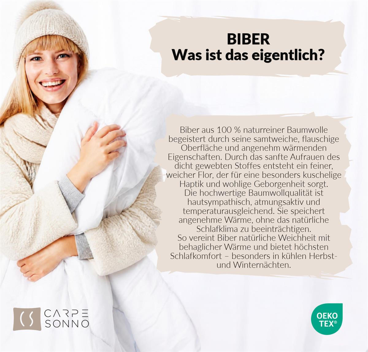 BIBER-BETTWÄSCHE 135x200 - Warmer Flanell Winter Bettbezug aus Baumwolle - Streifen Rot Grau - Rot, Textil (135/200cm) - Carpe Sonno
