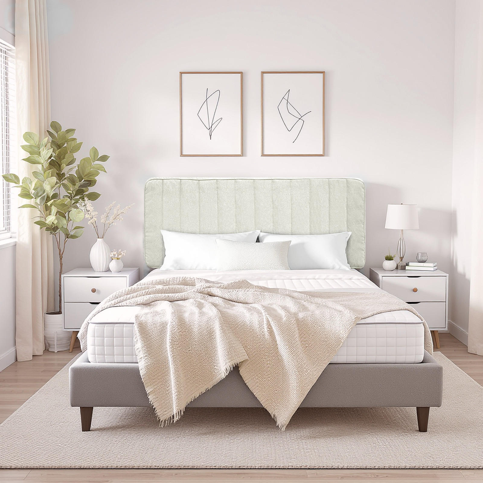 KOPFTEIL Kaschmir-Leinen-Mischgewebe 60*140cm - Beige, Textil (10/60/140cm) - Vercart