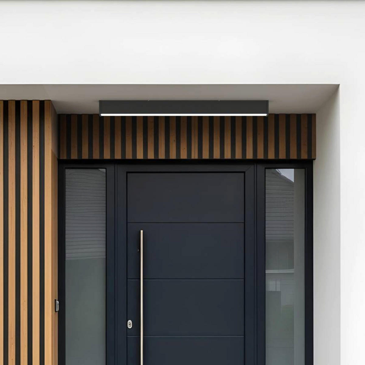 AUSSENLEUCHTE CARME 100 Schwarz 35 W IP65 - Schwarz, Metall (100/63/92cm) - Rendl