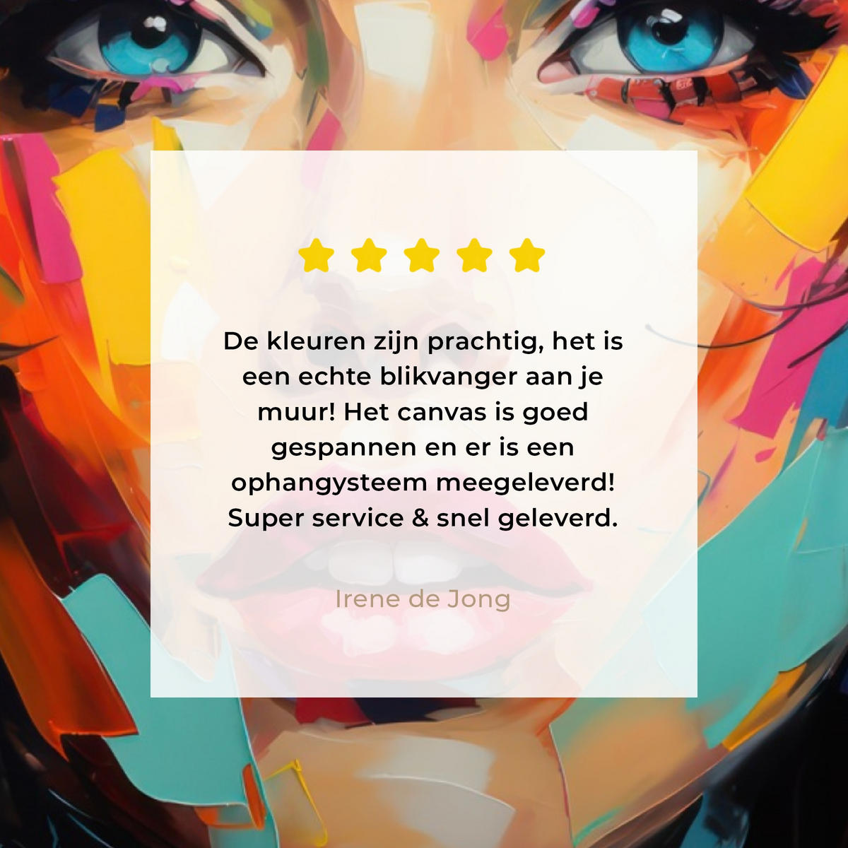 LEINWANDBILD Frau - Porträt - Farbenfroh - Kunst 30x40 cm - Multicolor, Textil (30/40cm) - MuchoWow