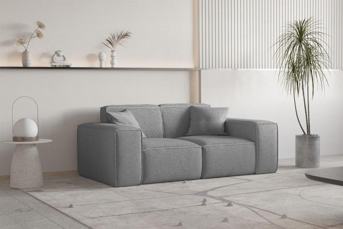SOFA Sezlong Celes Premium 2er-set - Grau, Holzwerkstoff/Textil (110/95/194cm) - Fun Möbel
