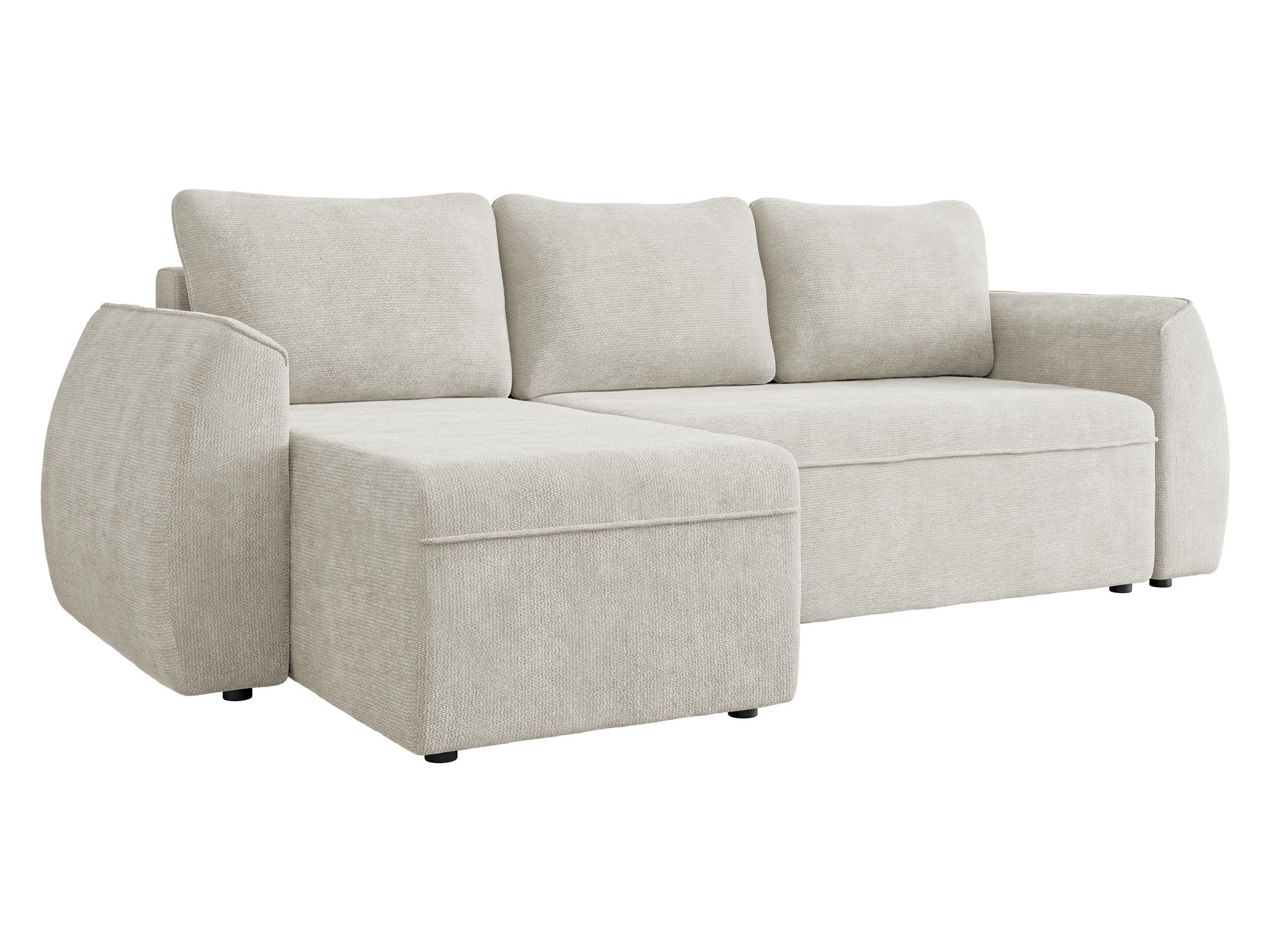Mirjan24 Eckschlafsofa Creme 245x143 cm