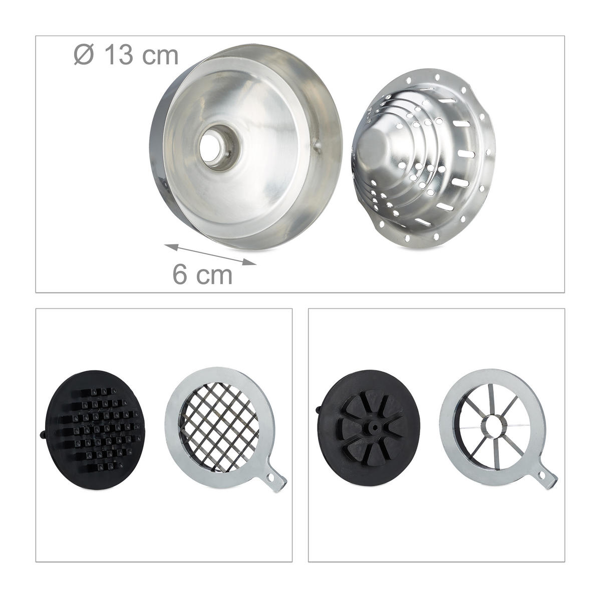 SAFTPRESSE - Silberfarben, Kunststoff/Metall (17.5/47.5/40.5cm) - Relaxdays