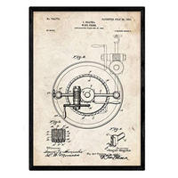POSTER Wein Crimpen Patent A3 Rahmenlos - Klar, Papier (29.7/5/42cm) - Nacnic