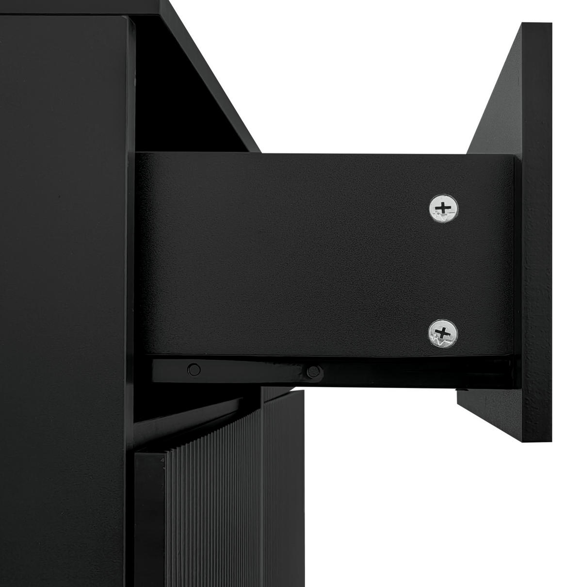 SCHUHSCHRANK 83/35/101 cm & 60,5/35,2/180,5 cm in Schwarz - Schwarz, Holzwerkstoff (83/101/35cm) - Flora Grace