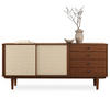 SIDEBOARD SIMONA - Kastanienfarben, Holz (175/76/41cm) - IDIMEX