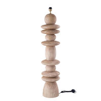 STEHLAMPE Callain Beige 30/30/123cm - Beige, Holz (30/30/123cm) - PTMD Collection