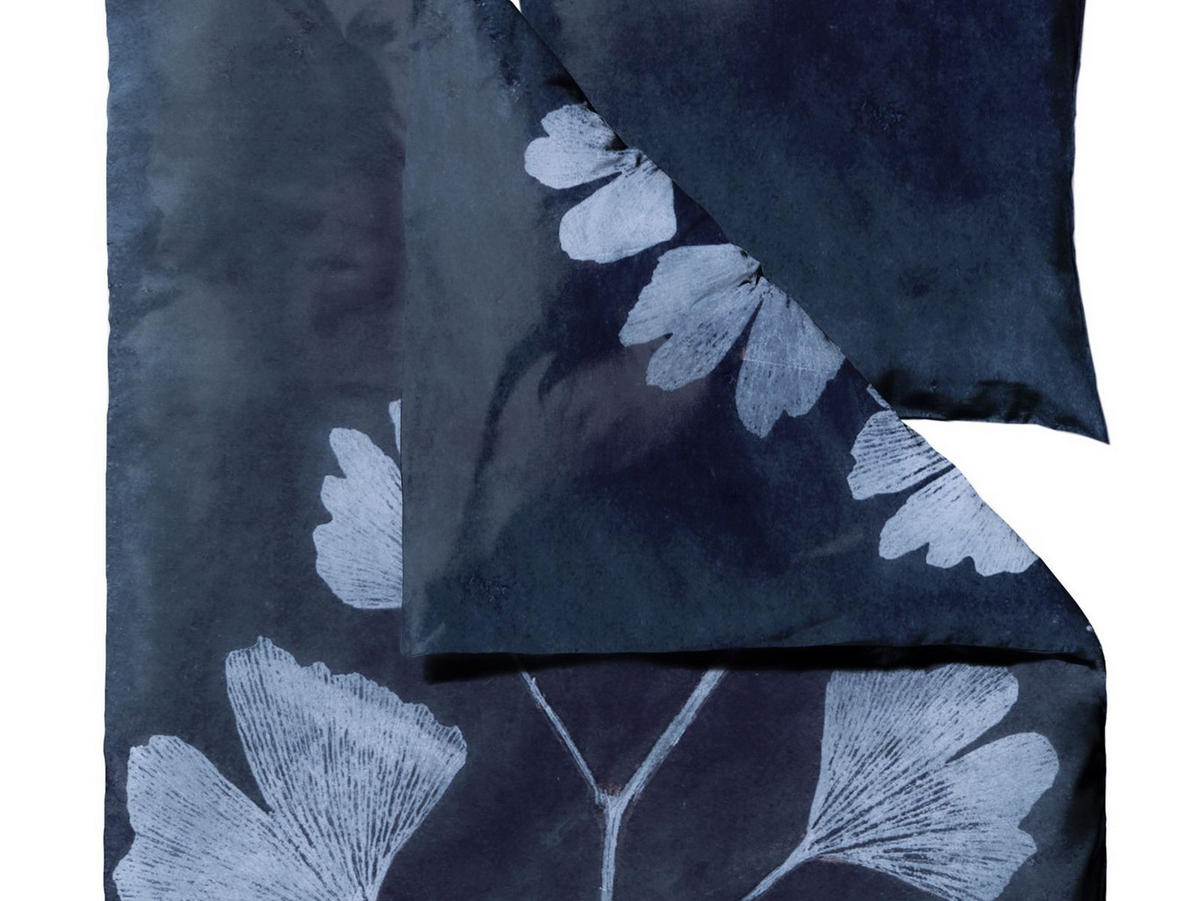 BETTWÄSCHE Botanicals blau 135/200 cm Bio-Baumwolle - Blau, Textil (135/200cm) - Södahl