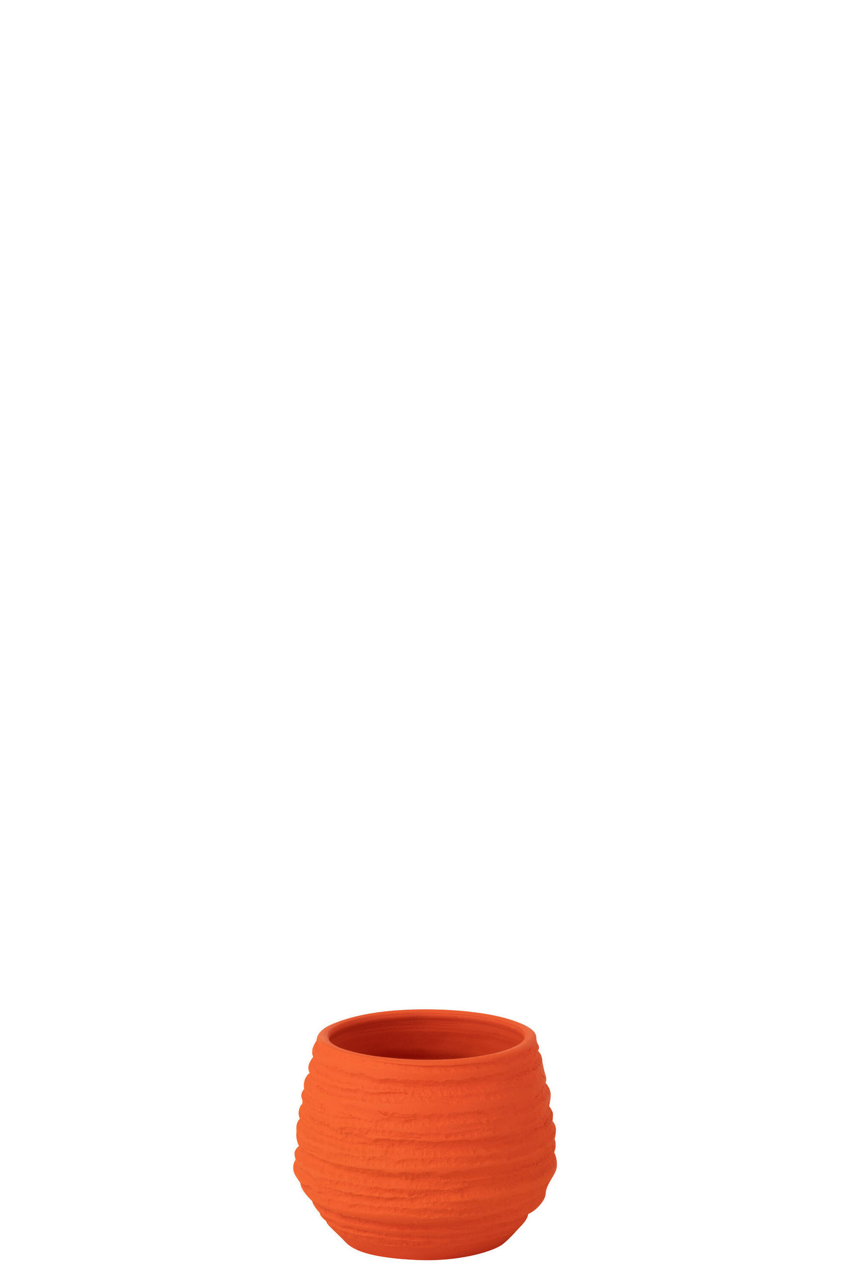 BLUMENTOPF FIESTA - Töpferei - Orange - S - Ø 14 cm - Orange, Keramik (14/14cm) - J-Line