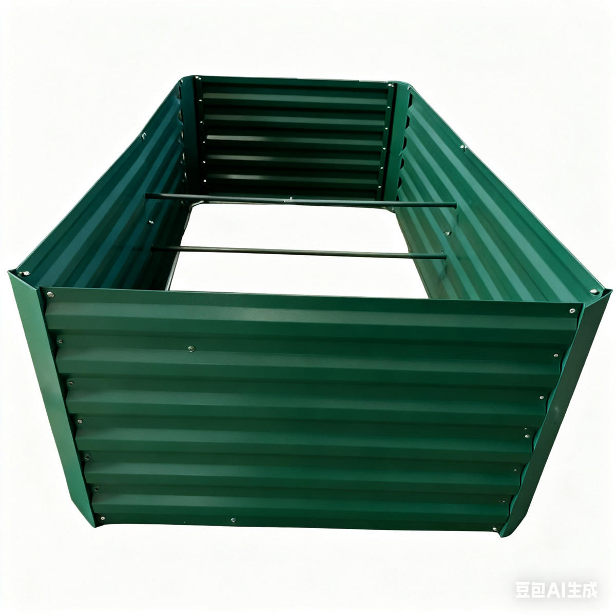 HOCHBEET - Grün, Metall (100/57/100cm) - Relaxdays