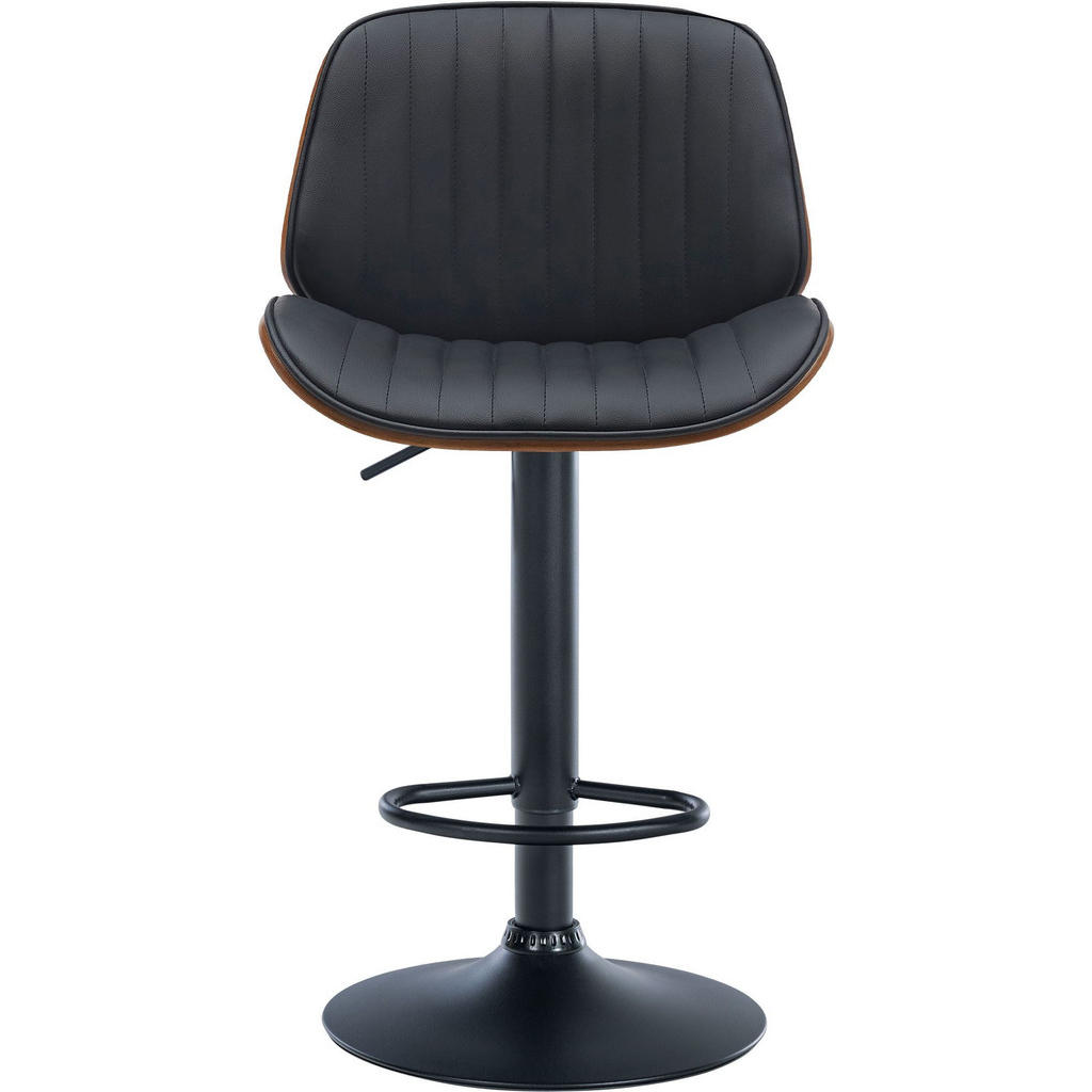 Thumbnail - CLP Barhocker, Schwarz, Textil, 49.5x90x50 cm, Esszimmer, Barmöbel, Barhocker