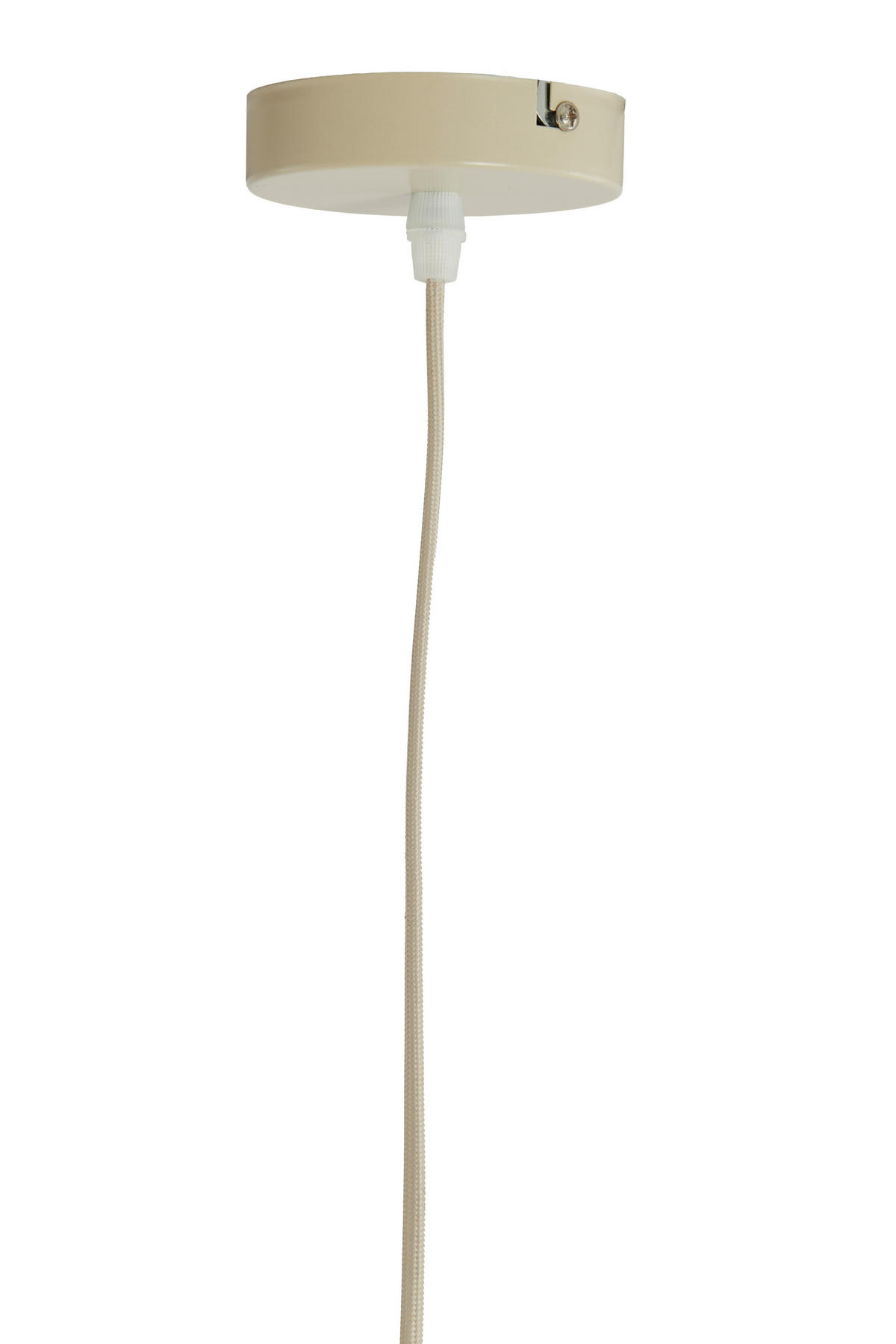 HÄNGELAMPE Cupa Braun Ø5/7,5 cm - Weiß, Metall (5/5/7.5cm) - Light & Living