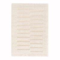 TEPPICH, Weicher, dicker mit Reliefeffekt weiß - Weiß, Textil (160/230cm) - AFK Living