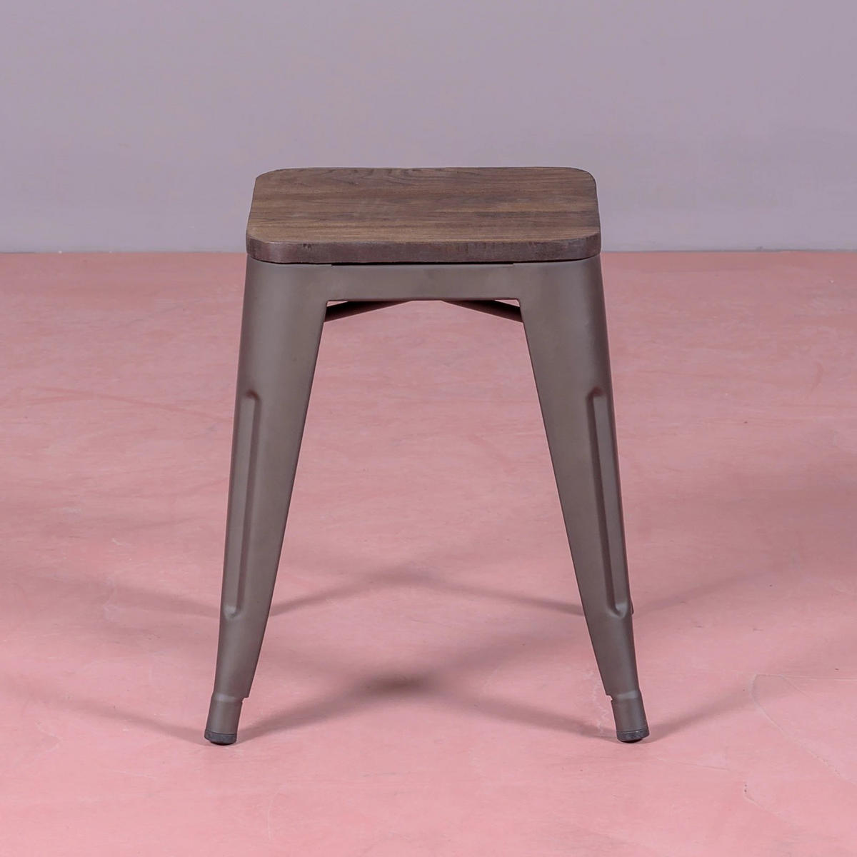 HOCKER Metall Alteiche - Alteiche, Metall (39/45/39cm) - Nest Dream