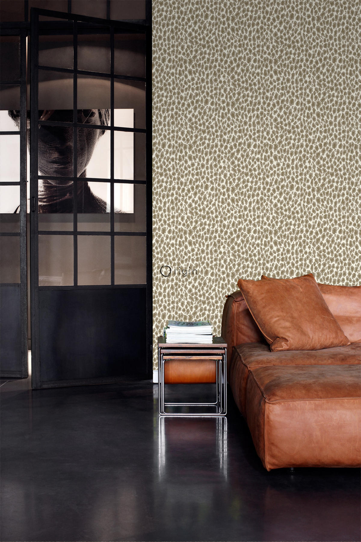 TAPETE Leopardenmuster 53 cm x 10.05 m - Gelb, Papier (53/1000cm) - Origin Wallcoverings