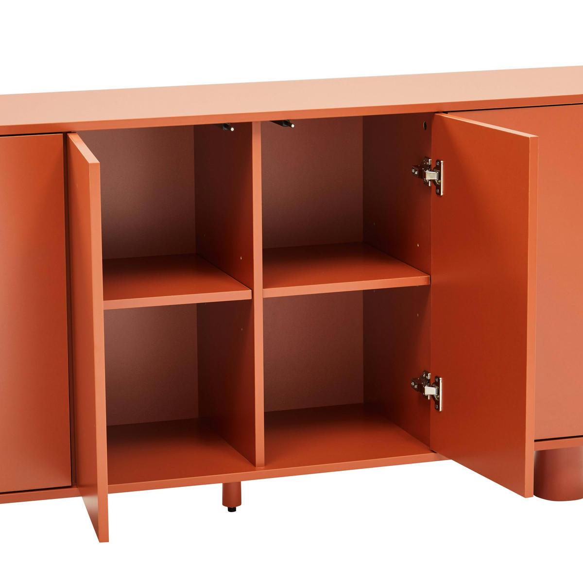 SIDEBOARD 160 cm, Terrakotta - Rot/Orange, Holz (40/75/160cm) - Oviala