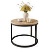 COUCHTISCH CIRI Eichenholz Wotan - Eiche Wotan/Schwarz, Holzwerkstoff (60/60/42cm) - Lookway