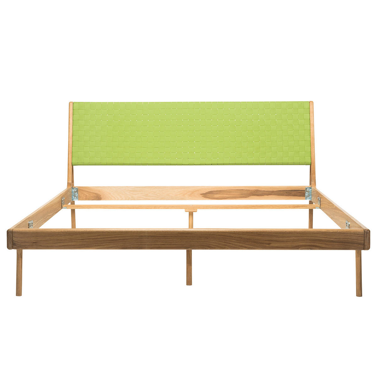 BETT - Eiche massiv - Eichefarben/Braun, Naturmaterialien/Eichenholz (180/200cm) - home24