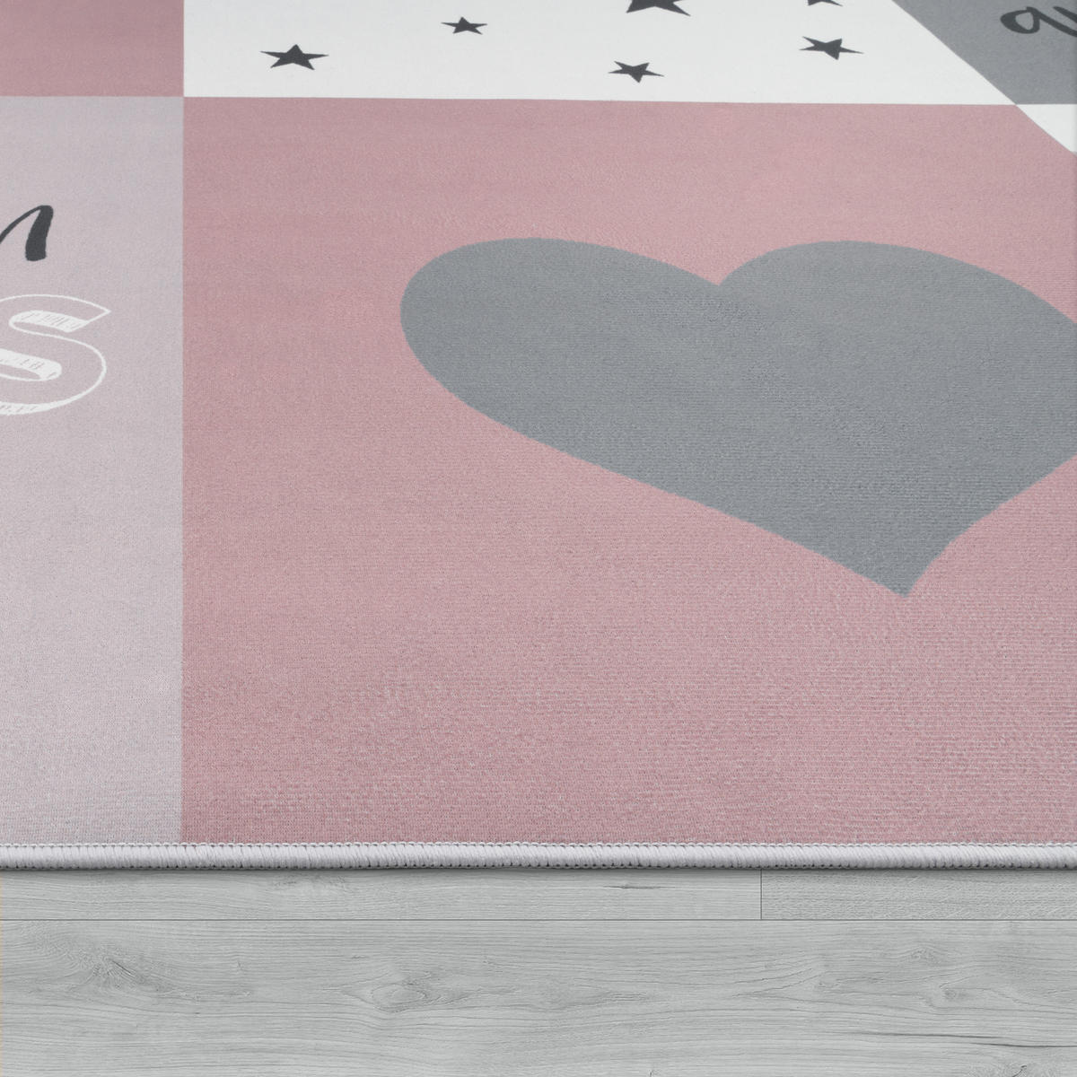 KINDERTEPPICH 80/150 cm Aleyna 101 - Pink, Textil (80/150cm) - Paco Home