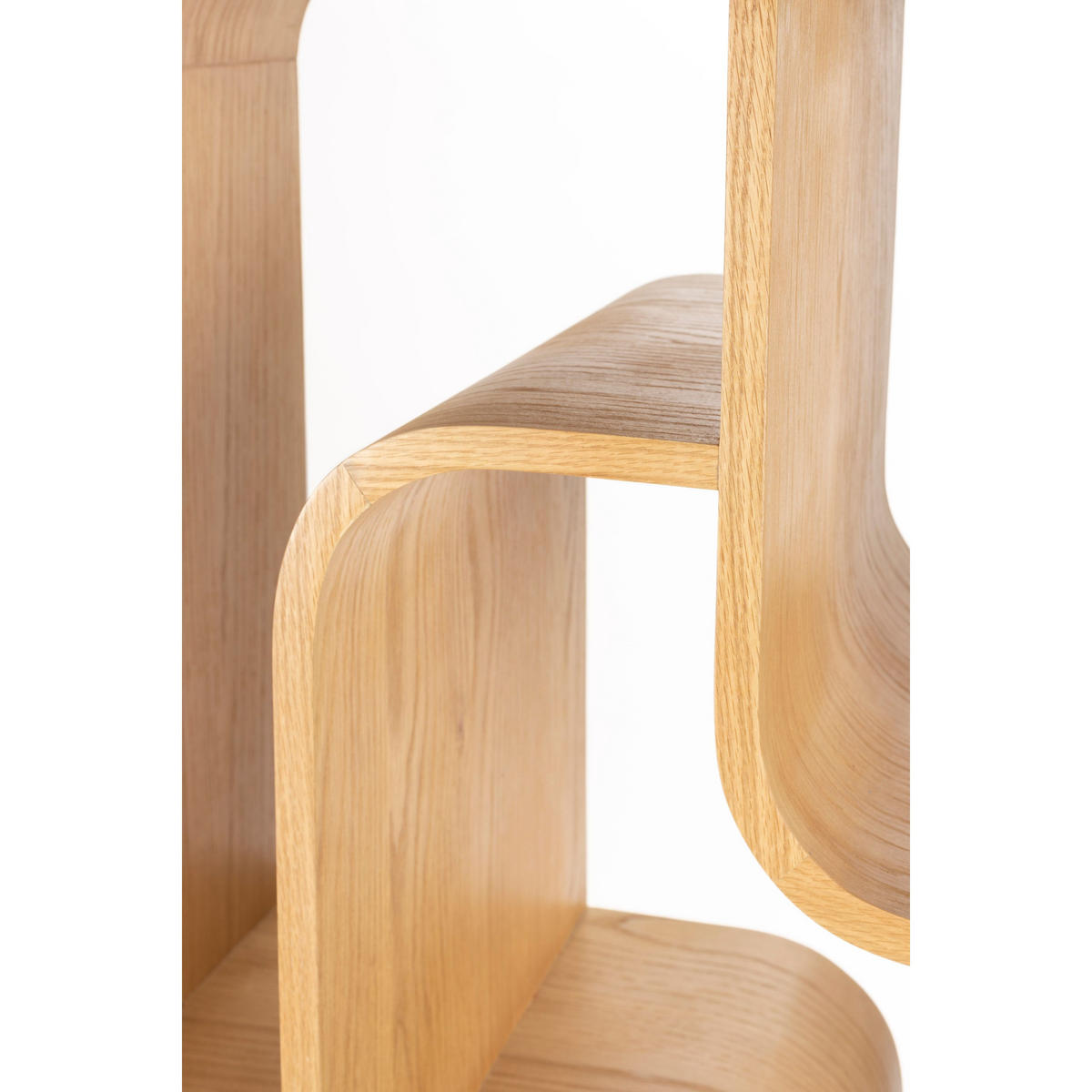 STANDREGAL Seven Niedrig Holz Natur - Naturfarben, Holz (60/160/35cm) - Zuiver