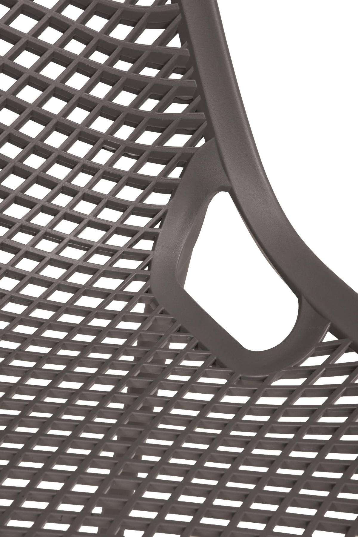 GARTENSTUHL 2er Set Erik Anthrazit Gartenstühle - Anthrazit, Kunststoff (50/83/60cm) - DELUKE