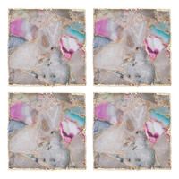 UNTERSETZER (4er Set) Crystal - Multicolor, Stein (10/10cm) - Butlers