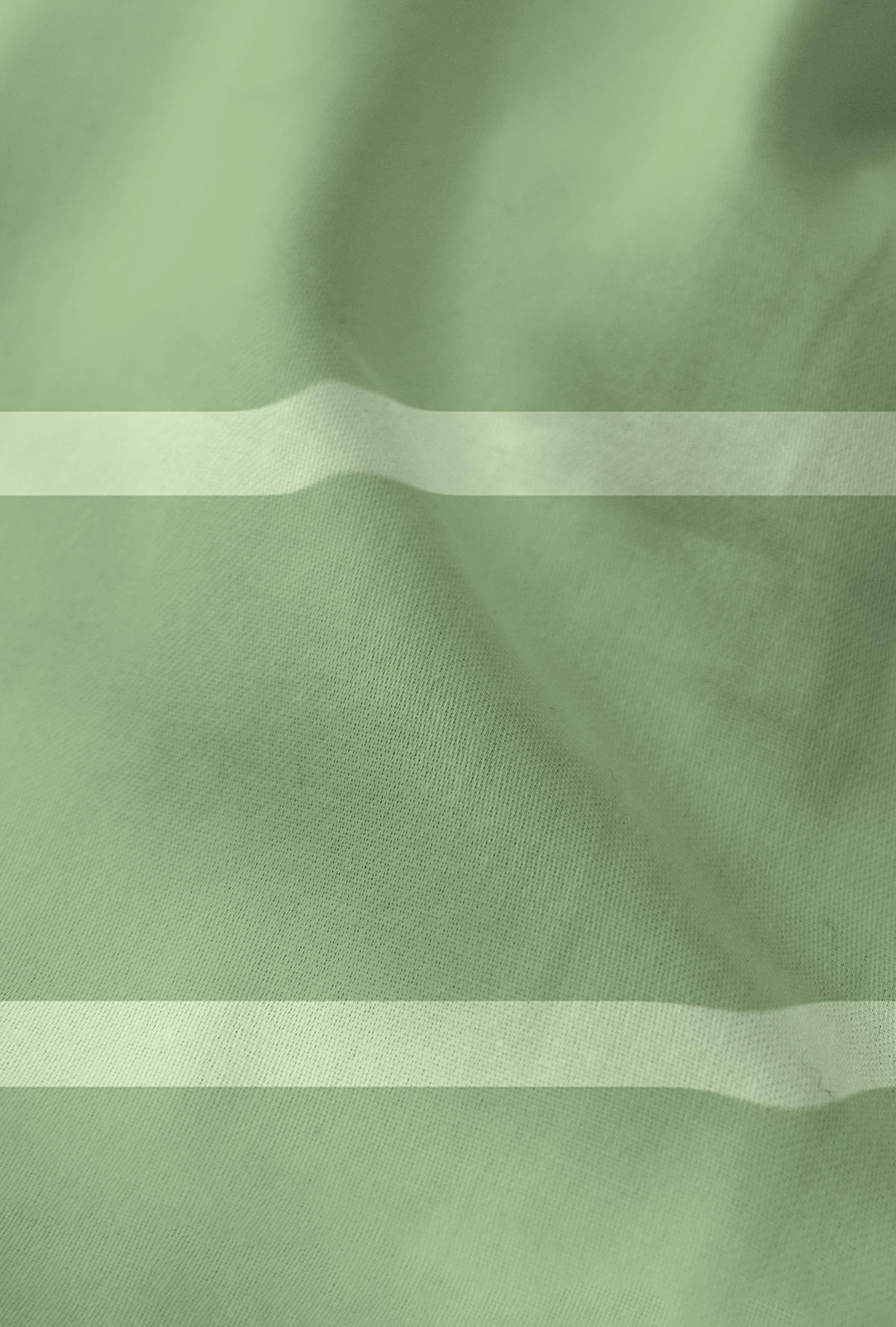 BETTWÄSCHE-GARNITUR Renforcé Streifenmix fichte, 135x200 cm + 80x80 cm - Dunkelgrün, Textil (135/200cm) - Castell