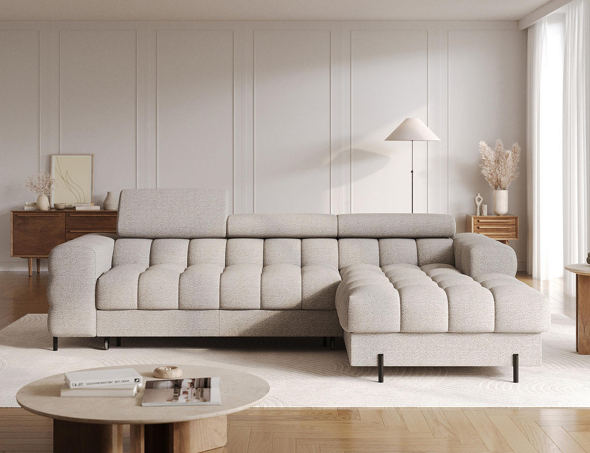 ECKSOFA Neviro R - Braun (Royal 20) - Braun, Holzwerkstoff (285/181cm) - Möblo