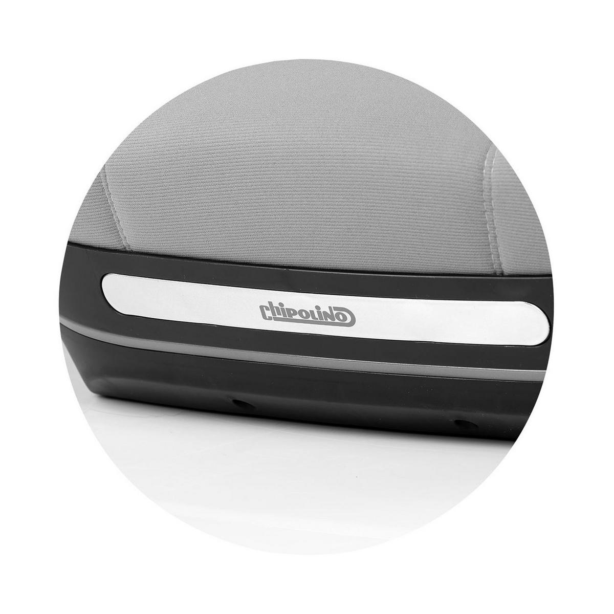 SITZERHÖHUNG Genesis i-Size grau 125-150 cm Isofix, Rückenlehne - Grau, Kunststoff (46/42/40cm) - Chipolino