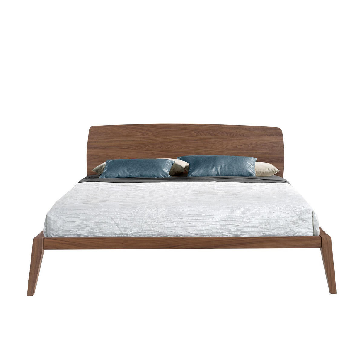 BETT Bett Walnuss 181/210/84 cm - Walnussfarben, Holz - ANGEL CERDA
