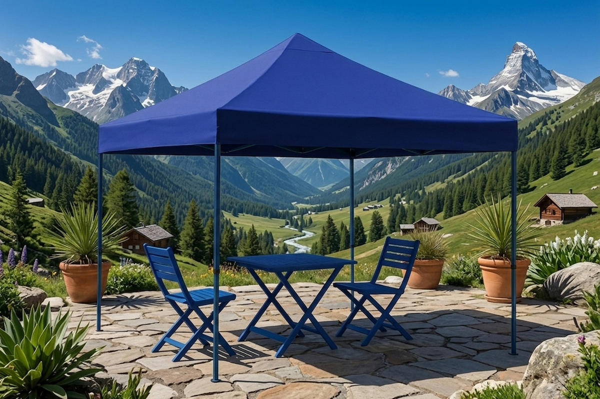ERSATZDACH für Pavillon 3x3m, Pavillondach Toro, Wasserdicht, Farbe: Blau - Blau, Kunststoff (300/0.3/300cm) - TPFGarden