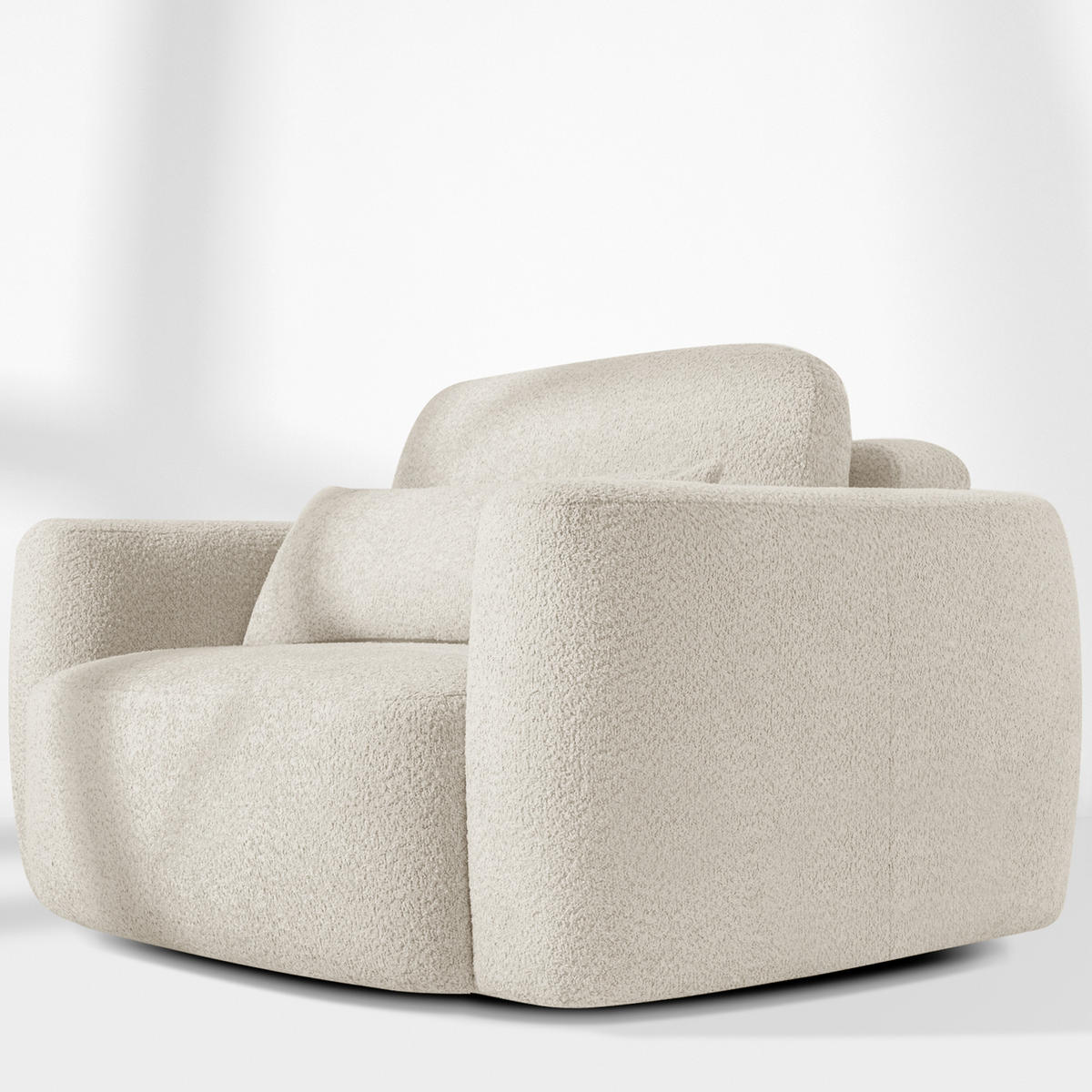 SESSEL ELOSA - Weiß, Holz/Textil (145/85/115cm) - KONSIMO®