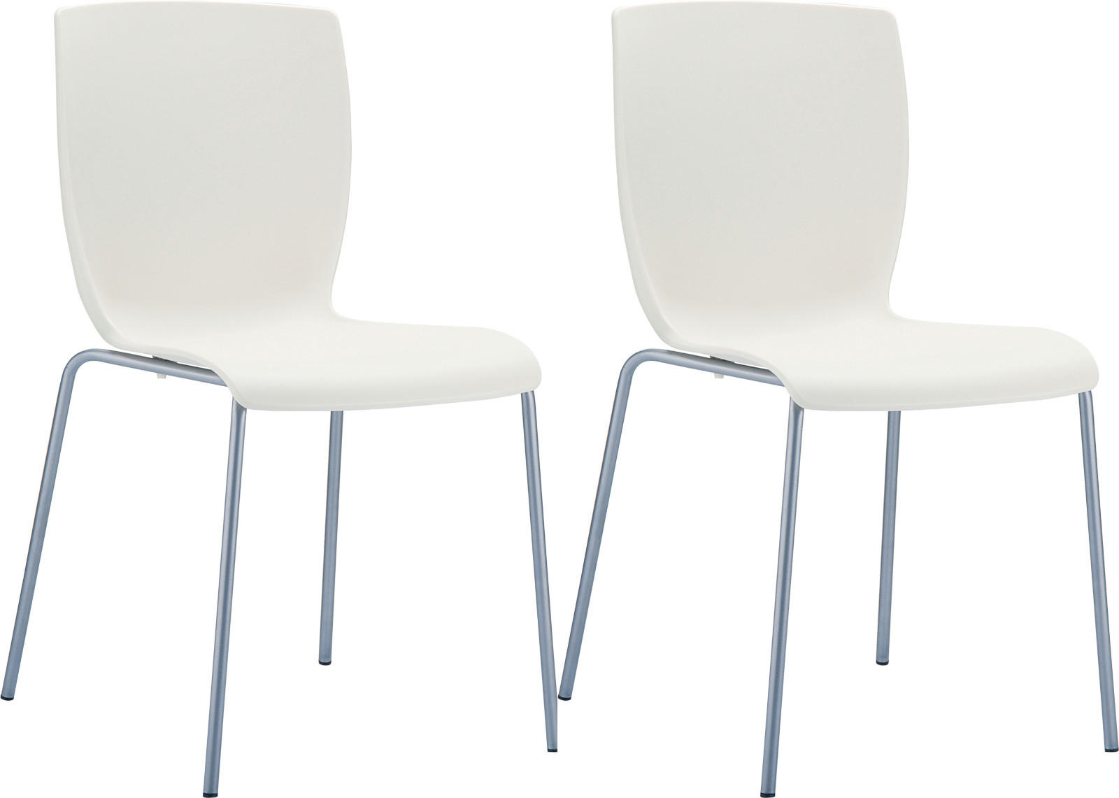 GARTENSTUHL 2er Set Kunststoff creme - Creme, Kunststoff/Metall (47/80/60cm) - CLP