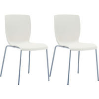 GARTENSTUHL 2er Set Kunststoff creme - Creme, Kunststoff/Metall (47/80/60cm) - CLP