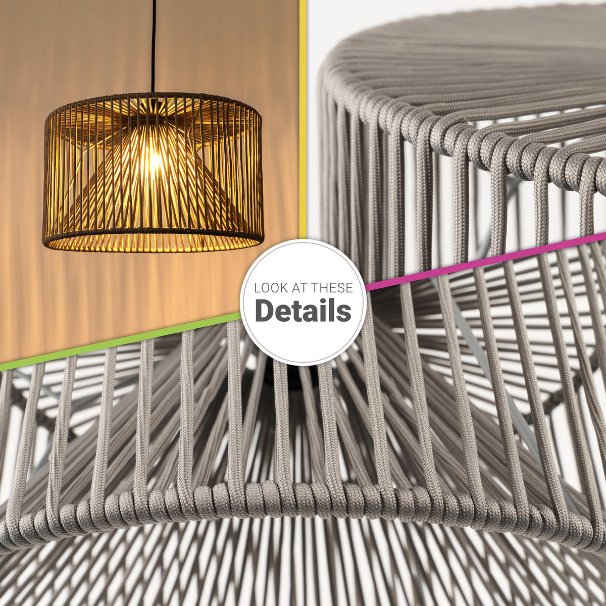 PENDELLEUCHTE Hugo Pd1 Mirijana - Schwarz, Metall (38/38/28cm) - Paco Home