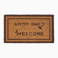 FUSSMATTE Welcome/Come Again, Kokosfaser 40/70 cm - Naturfarben, Naturmaterialien (40/70cm) - Homescapes