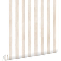 TAPETE Streifenmuster 53 cm x 10.05 m - Beige, Papier (53/0.1cm) - ESTAhome