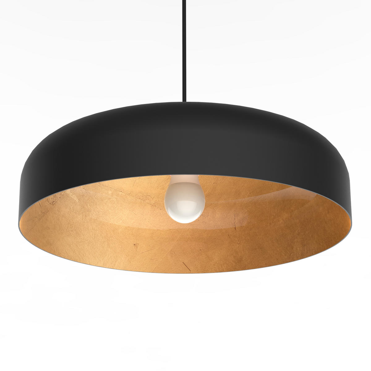 HÄNGELEUCHTE - Goldfarben, Metall (40/40/10cm) - Lumicom