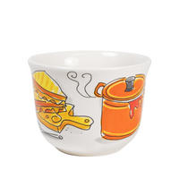 SUPPENSCHALE Heiße Suppe in Bunt - 600 ml - Multicolor, Keramik (12.7/16.2/9.7cm) - Blond Amsterdam
