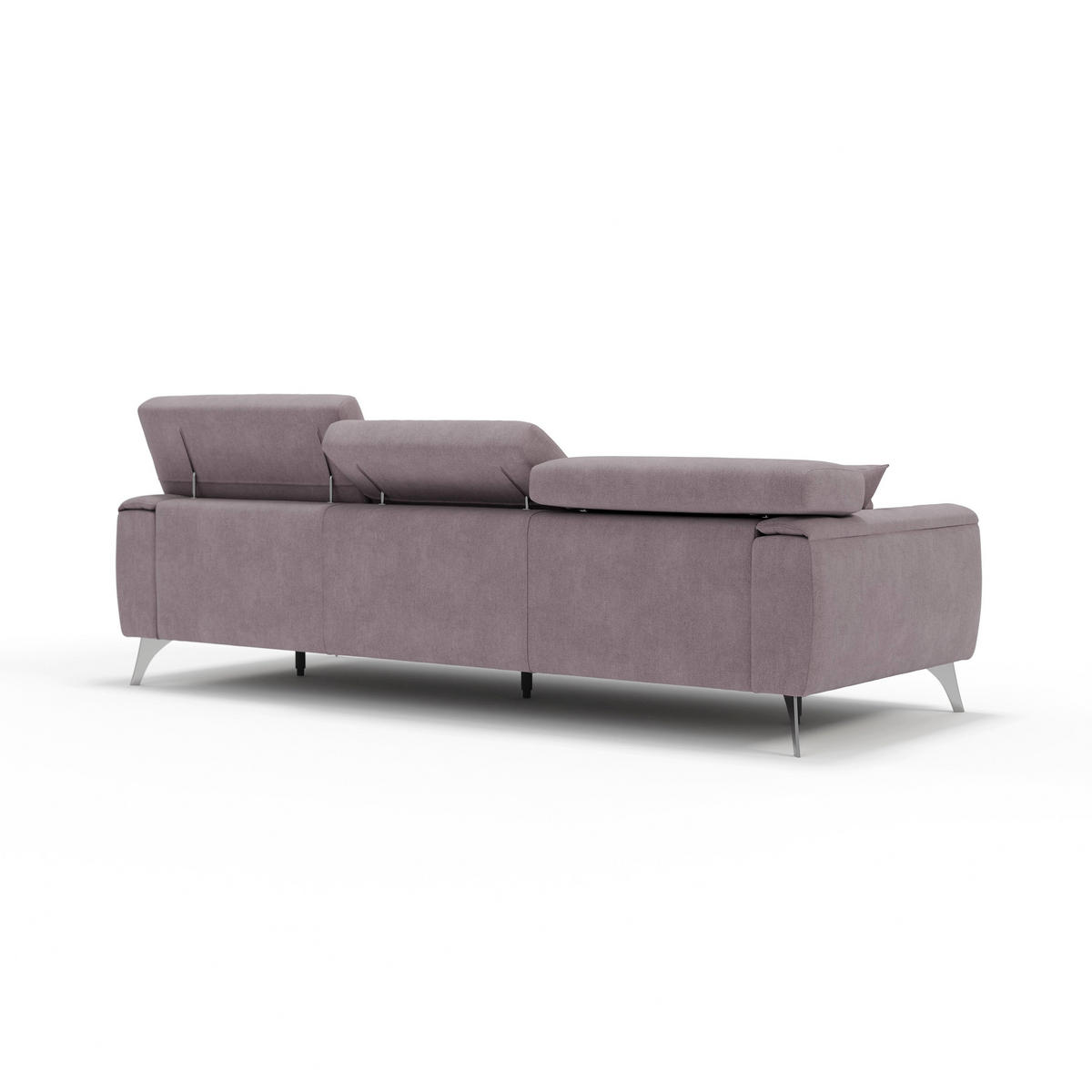 LINEARSOFA Caravaggio - Rosa, Textil (244/73/102cm) - Divani.store