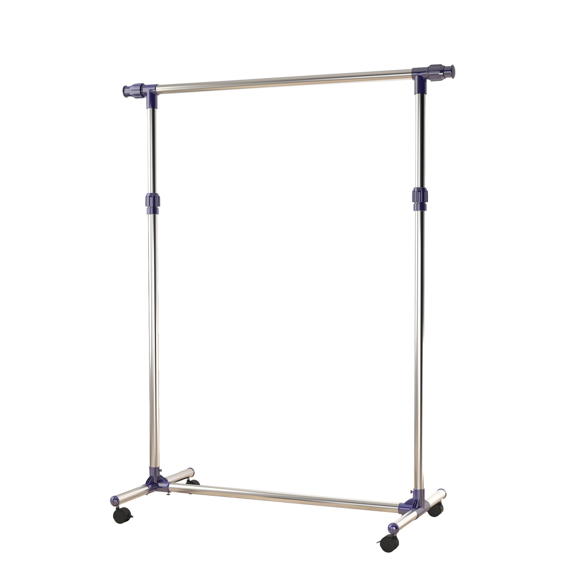 KLEIDERSTÄNDER, Edelstahl, Silber - Silberfarben, Metall (45/95/86cm) - HOMCOM