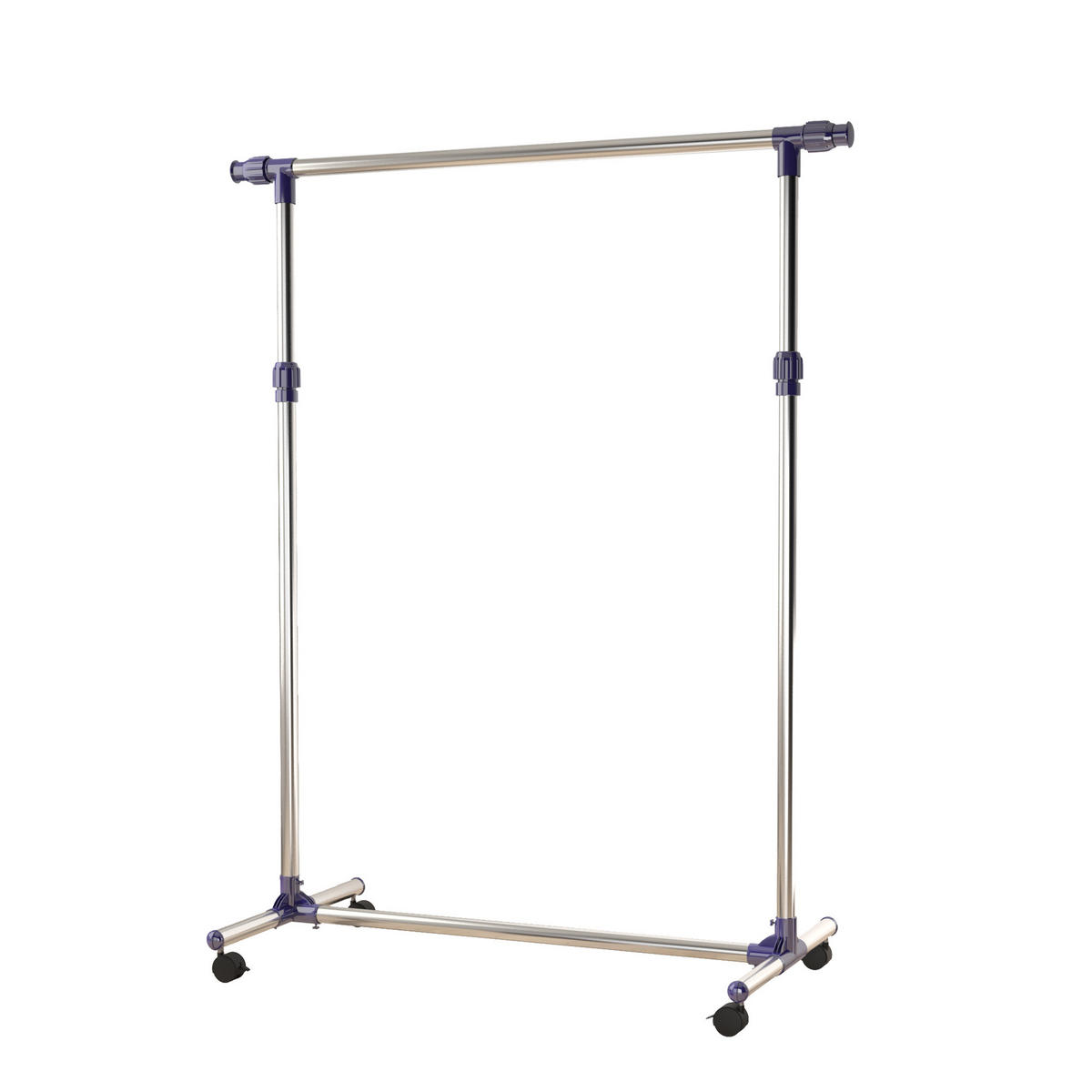 KLEIDERSTÄNDER, Edelstahl, Silber - Silberfarben, Metall (45/95/86cm) - HOMCOM