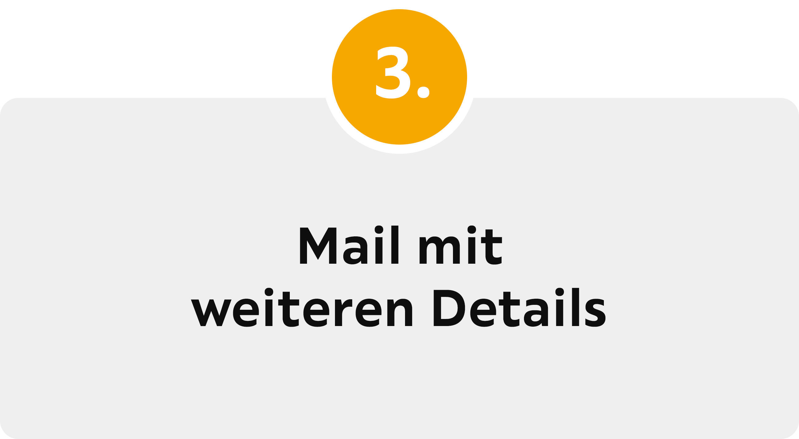3. Mail mit weiteren Details