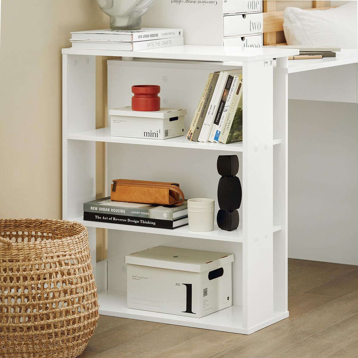 SCHREIBTISCH Weiß - Weiß, Holzwerkstoff (60/101/76cm) - SoBuy