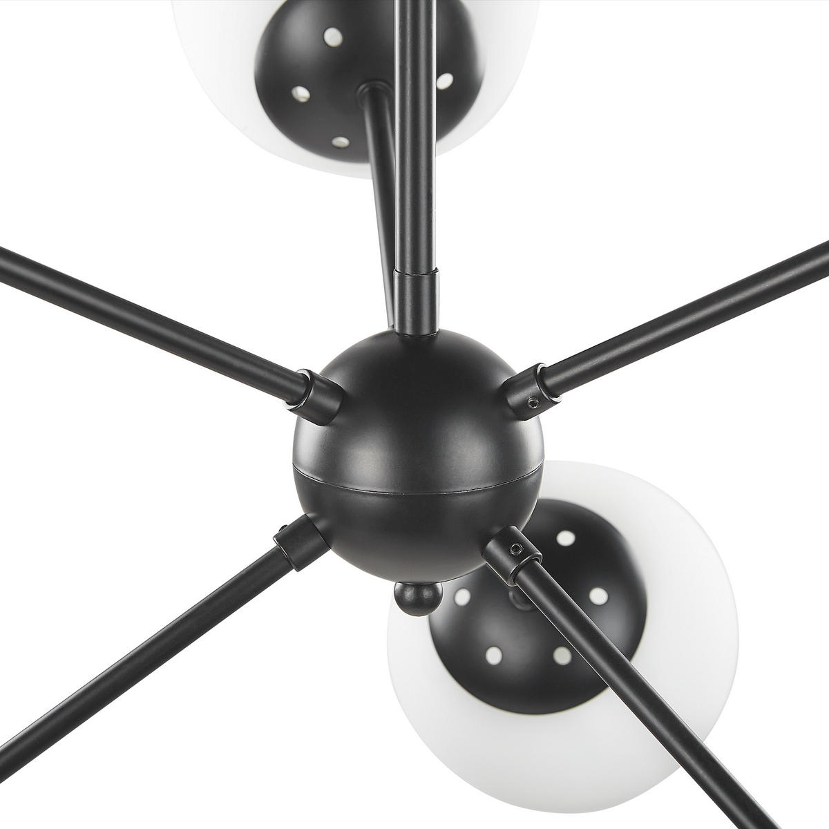 HÄNGELEUCHTE Adawro 58/58/100 cm - Schwarz, Metall (58/58/100cm) - Beliani