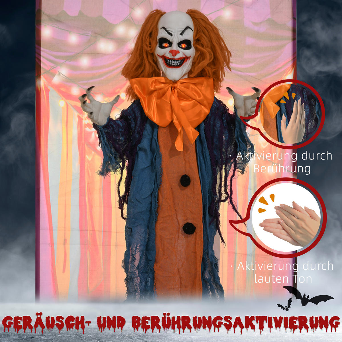 HALLOWEEN DECORATIONS - Multicolor, Kunststoff (20/168/83cm) - HOMCOM
